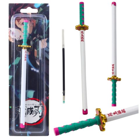 Długopis Miecz Katana Anime Metalowy Czarny Tusz Wymienny Wkład Turkus Długopis Miecz Katana Anime Metalowy Czarny Tusz Wymienny Wkład Turkus