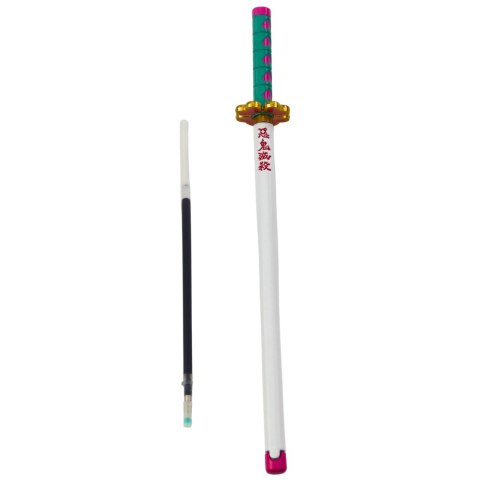 Długopis Miecz Katana Anime Metalowy Czarny Tusz Wymienny Wkład Turkus Długopis Miecz Katana Anime Metalowy Czarny Tusz Wymienny Wkład Turkus