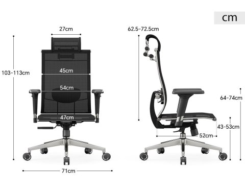 Fotel biurowy ergonomiczny ANGEL iO