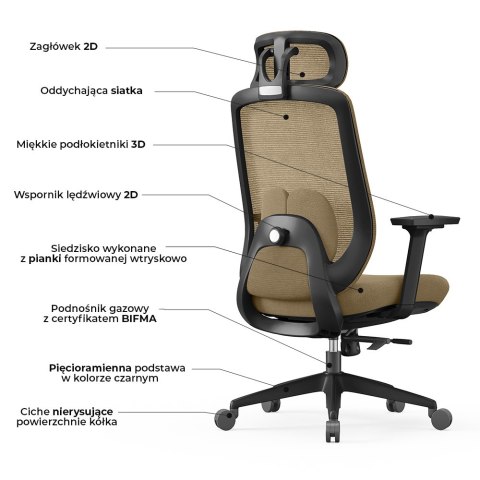 Fotel biurowy ergonomiczny ANGEL runO