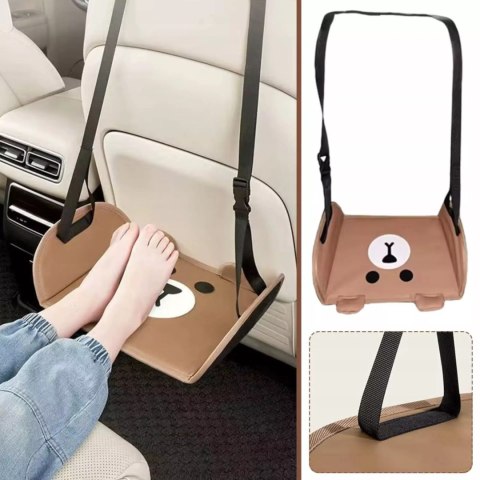 Podnóżek podróżny samochodowy dla dzieci regulacja uniwersalny