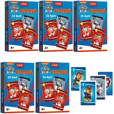 5 x Karty Piotruś Paw Patrol Psi patrol Trefl 08513