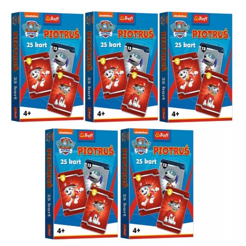 5 x Karty Piotruś Paw Patrol Psi patrol Trefl 08513