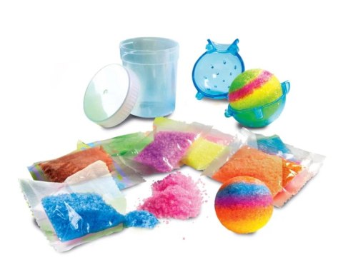 Naukowa Zabawa Mini Laboratorium Szalone Brokatowe Piłeczki Język Polski Clementoni 50702