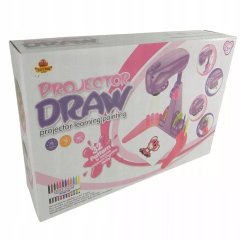 Projektor do rysowania z latarką - zestaw do malowania z obrazkami 133-7606