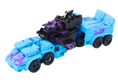 Robot Bojowy Auto 2W1 Broń Karabiny Akcesoria Niebieski